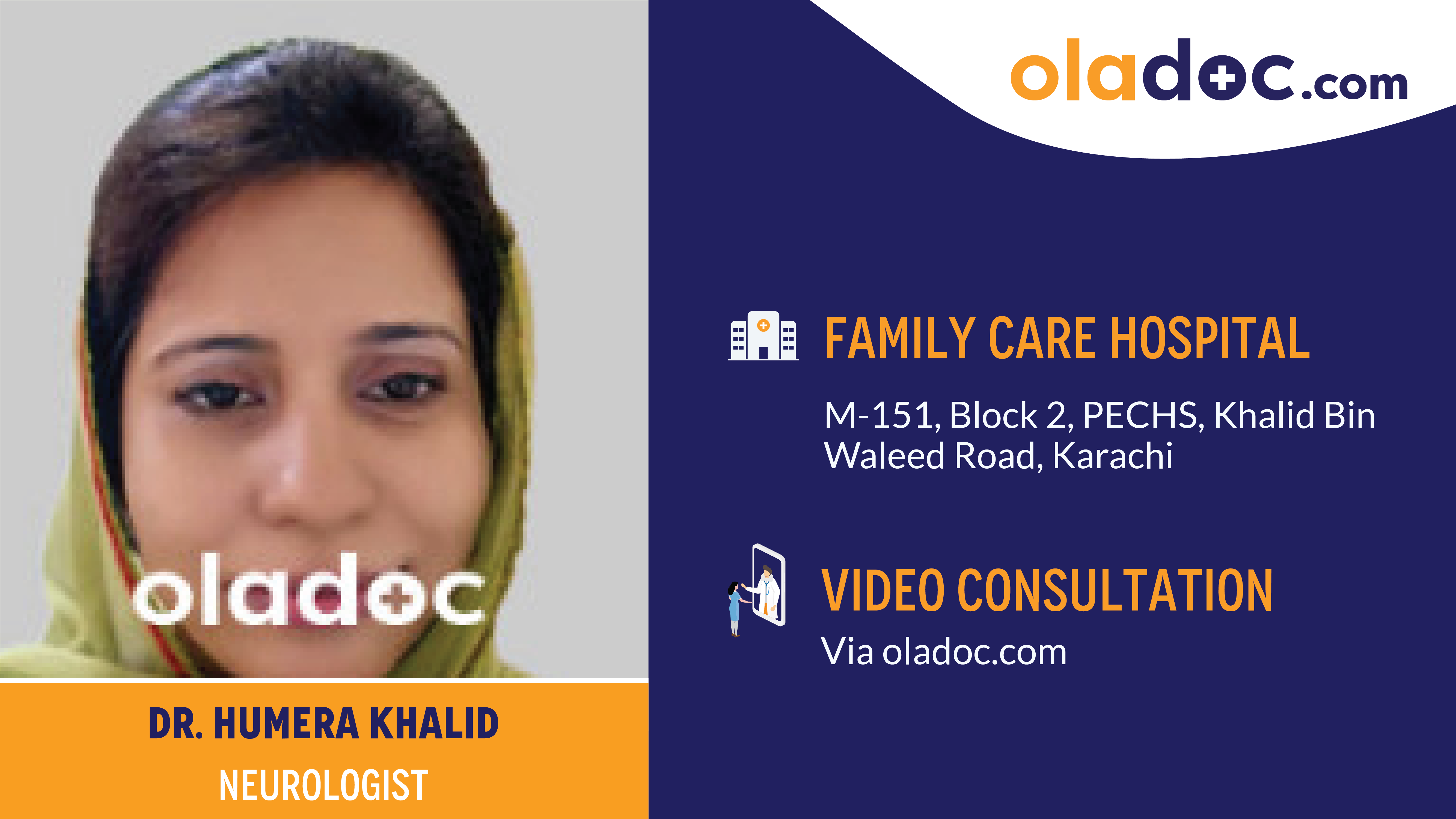 Practice locations of Dr.Humera Khalid